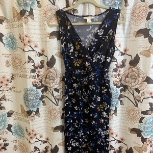 Motherhood Maternity Size M Black Floral Dress